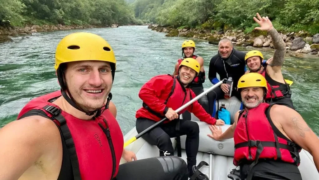 Nikola Jokić rafting