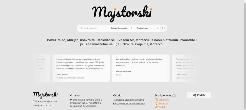 Platforma Majstorski