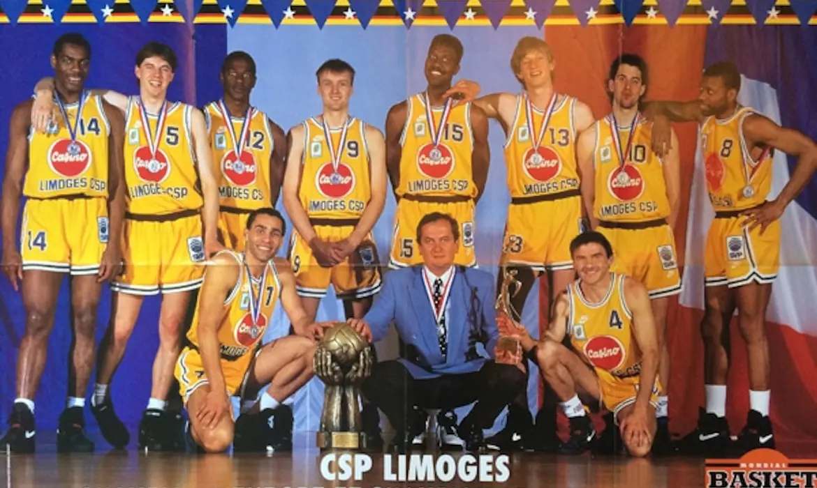 Božidar Maljković i tim Limoža 1993. godine 