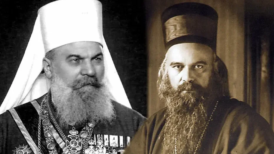 Klečanje vladike Nikola pred patrijarhom Gavrilom