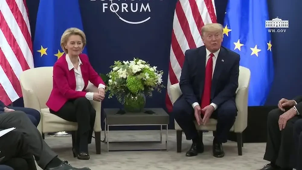 Трговински споразум ЕУ и САД/Урсула фон дер Лајен и Трамп
