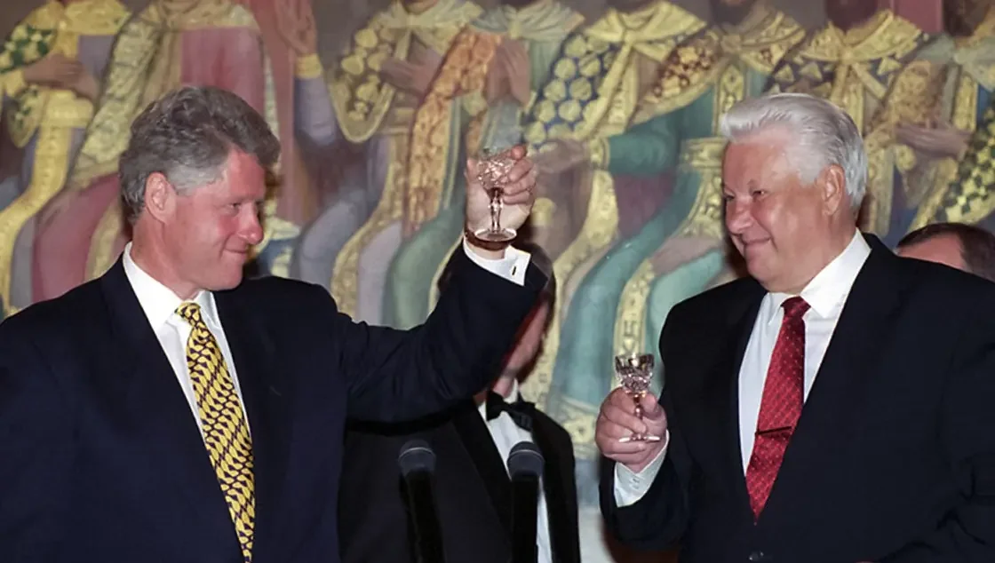 Bil Klinton i Boris Jeljcin