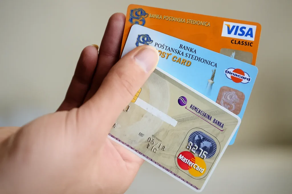 Dina, Visa и Master картице