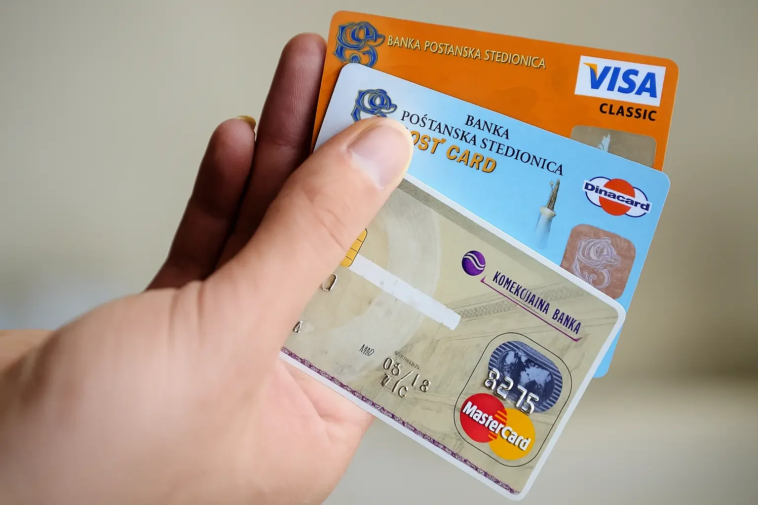 Dina, Visa i Master kartice