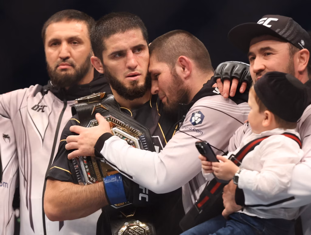 Islam Mahačev i Habib Nurmagomedov