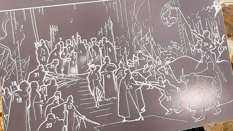 крунисање цара душана скица