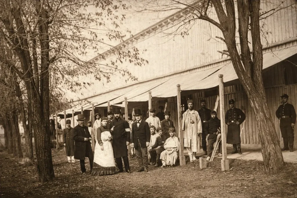 Marija Fjodorovna Zibold (u sredini)
