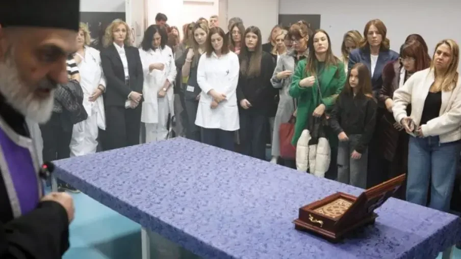 Mošti Svetog Nektarija u Institutu za mentalno zdravlje