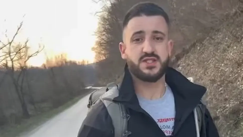 Божидар Дамјановић пешке до Хиландара