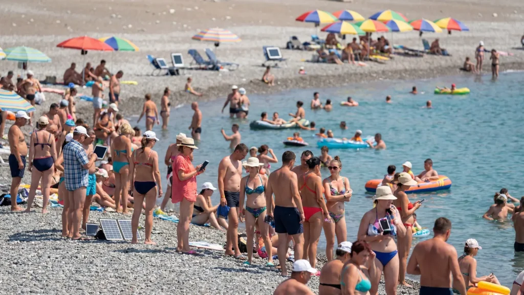 Sunčanje krema za sunčanje plaža